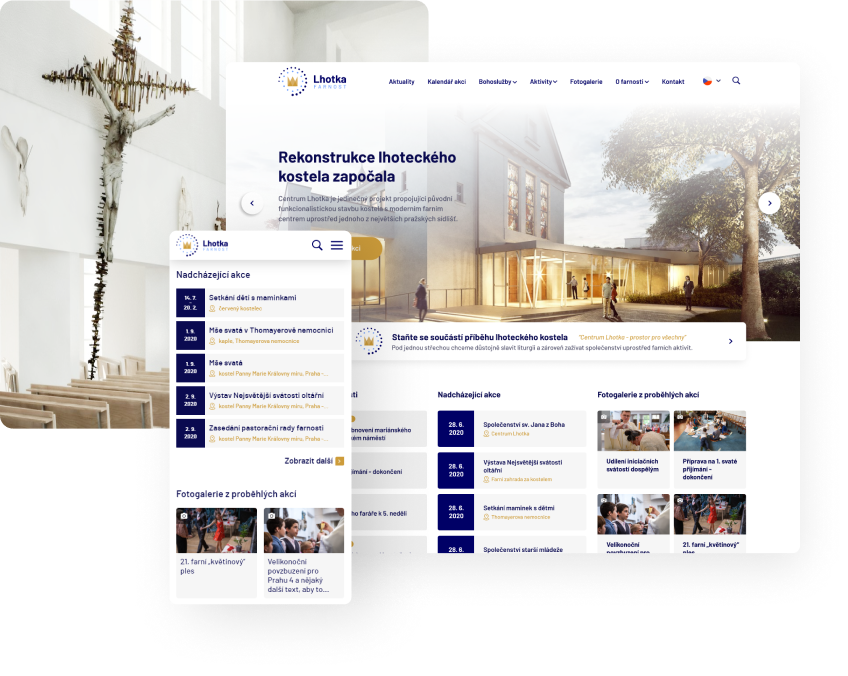 Nejspolehlivější řešení pro tvorbu vašeho farního webu